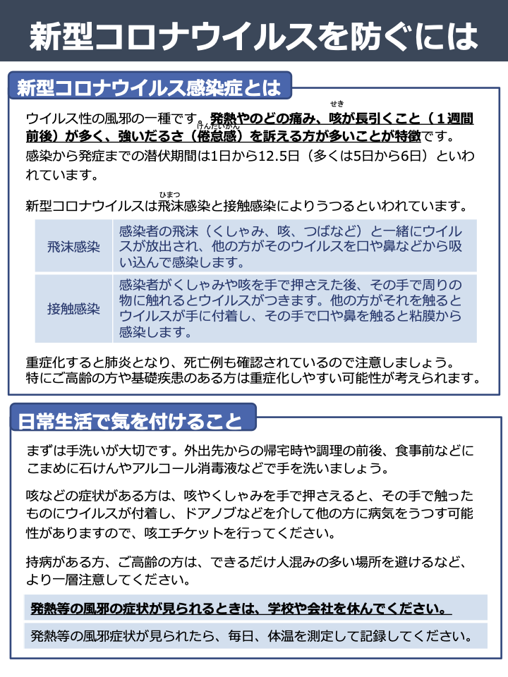 新型コロナウイルス資料2